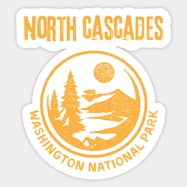 North Cascades National Park Washington Sticker by soulfulprintss8